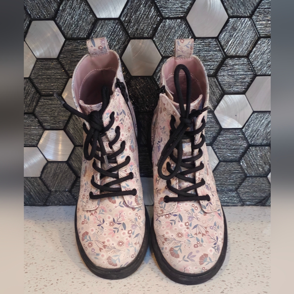 Girls Floral Booties